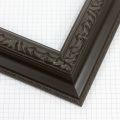 The 2 " Reverse with Compo Panel in Black features a deep, traditional profile with ornate embossed detailing that adds richness and dimension to artwork or photography. Its dark black finish and classic decorative edge create a refined presentation suited for both contemporary and traditional displays.
2 " width: ideal for medium- to large-size images. The detailed nature of this frame makes it suitable for bright or busy paintings or photographs. It may overpower simpler images.