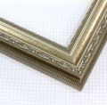 This 2 " wide frame comes in a ornamental silver finish. This classic frame will add elegance to any artwork.