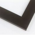 This 2 " wide frame comes in a matte black finish. This sleek modern frame will add elegance to any artwork.