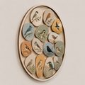 Oval River Stones Animals