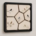 Square River Stones Minimal Birds